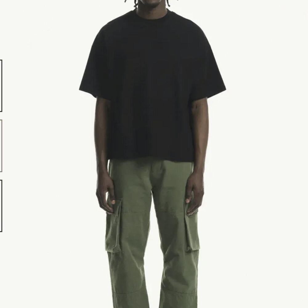 Watc black oversized boxy tee